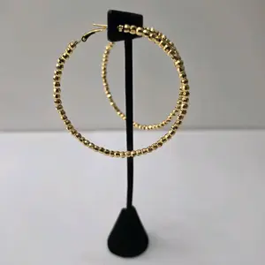 #367. 18K Gold Plated Bold Hoop Earring  Unique  High quality  Water Resistant  Hypoallergenic  Nickel Free, light weight,  Every day, Party, Gift idea.