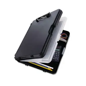 Saunders  WorkMate II Poly Clipboard 1/2 Cap 6 Compartments 8 1/2 x 12 Black/Charcoal
