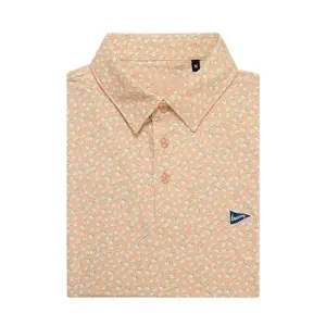 The Magnolia Polo Orange – Classic Casual Golf Shirt for Men, Lightweight Summer Polo for Everyday Wear and Weekend Outfits
