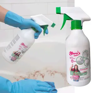 Caro's 16 oz Hardwater Remover Spray Cleaner Bottle for Shower Toilet and Sink Household Cleaner Versatile Cleaning Solution Removes Soap Scum and Hardwater