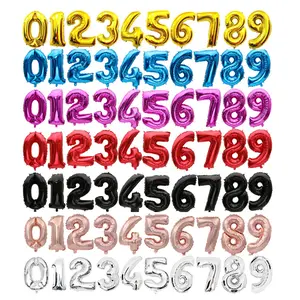 available Foil Balloons globos Digit Ballons Birthday Party decorations kids Wedding Balloon Rainbow