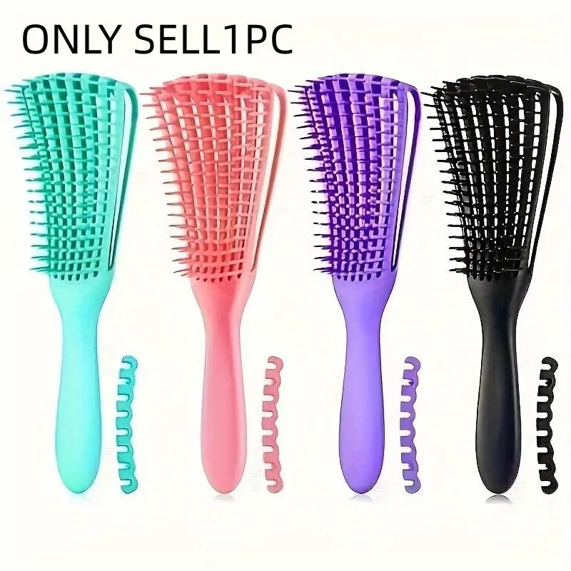 Nine Claw Comb, 1 Count Multifunctional Hair Styling Comb, Hair Massage Comb, Curly Hair Detangling & Styling Tool for Women & Girls, Curling Brush, Detangling Hairbrush, Curl Defining Brush, Hair Care Comb, Hair Styling Tools