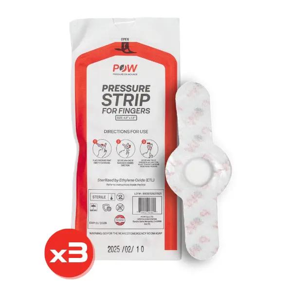 POW Pressure Strips for Fingers (3-Pack)