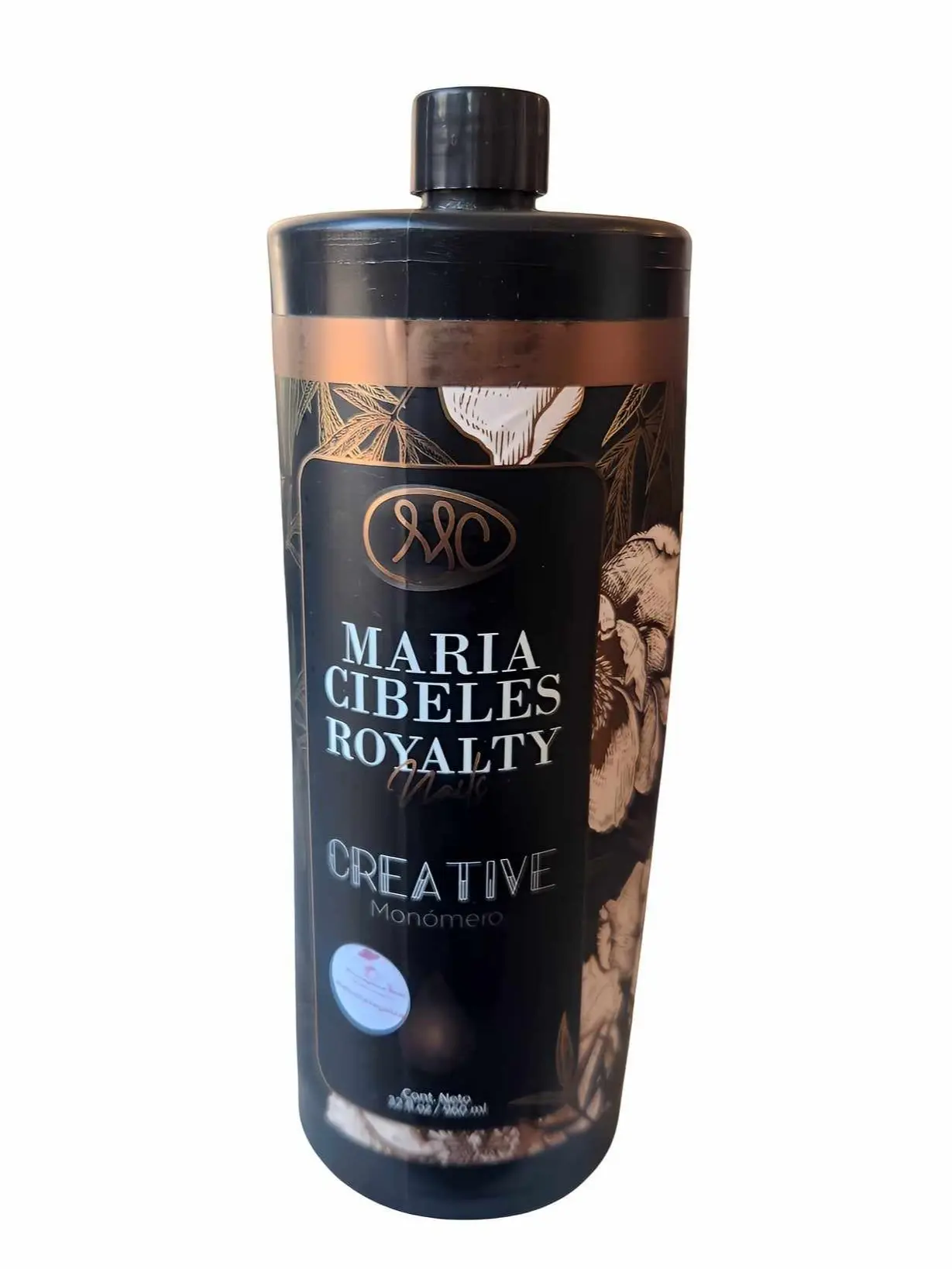 mc nails Maria Cibeles Monomer, Low Odor Professional Acrylic Liquid for Nail Artists, 32 Fl Oz Bottle