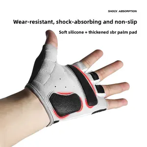 Rival Pride FC Gloves - Wear-resistant Shock Absorbing Non-slip Microfiber Half Finger Gloves for Summer Mountain Biking Hiking Travel Fitness