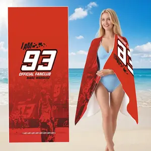 Marc Marquez 93 Official Fanclub Beach Towel 1pc, Microfiber Quick-Dry Super Absorbent Oversized Lightweight, Soft & Skin-friendly Sand-Free Portable for Adults Men Women, Perfect Gift for Swimming