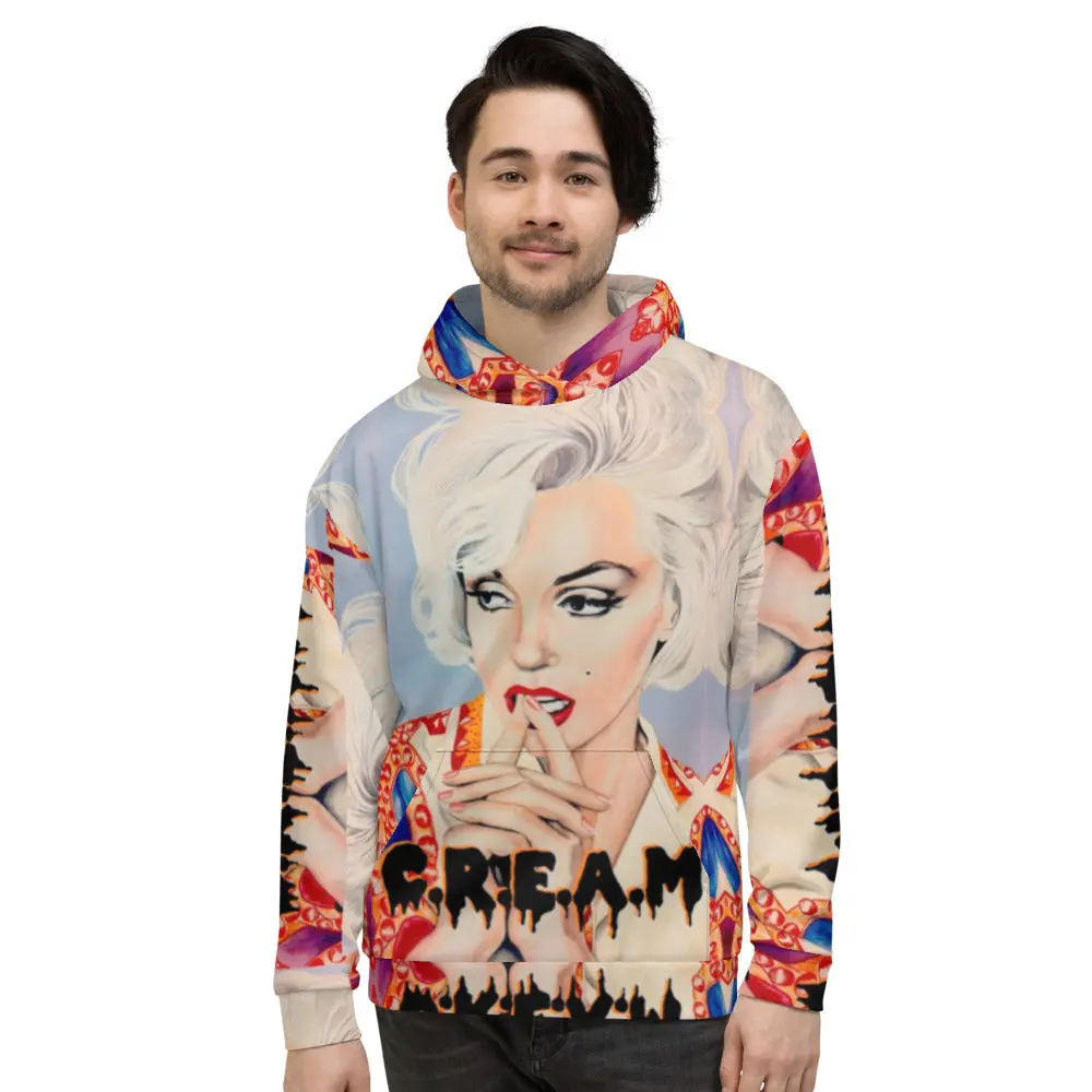 Marilyn Monroe CREAM Pop Art Unisex Hoodie