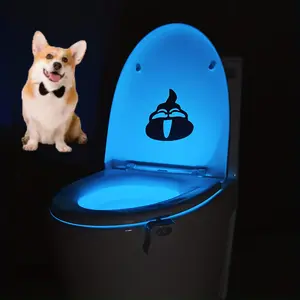 Pet  Night Light with Motion Sensor, 16 Color Changing LED Gadget for Bathroom Accessory Decor, Cool Gag Stuff for Men, Kids, Birthday
