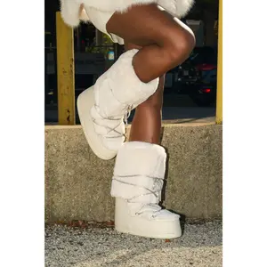 AZALEA WANG KARMELA CREAM FUR MOON BOOT