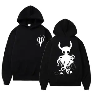 Hollow Knight graphic hoodie - Gothic game aesthetic sweatshirt, unisex retro street wear, comfortable autumn and winter casual wear