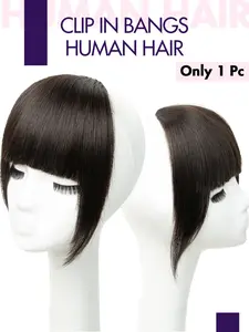 Lophe French Bangs Wig, 100% Real Human Hair, High Quality Natural Clip-In Extensions, Women's Thick Bangs, Easy to Wear, Stylish, Durable and Natural Looking