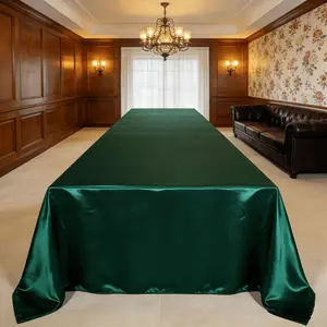 Tablecloth for weddings, rectangular tablecloth, satin tablecloth, shiny tablecloth, smooth fabric tablecloth, suitable for wedding banquets, parties, events and birthday table decorations