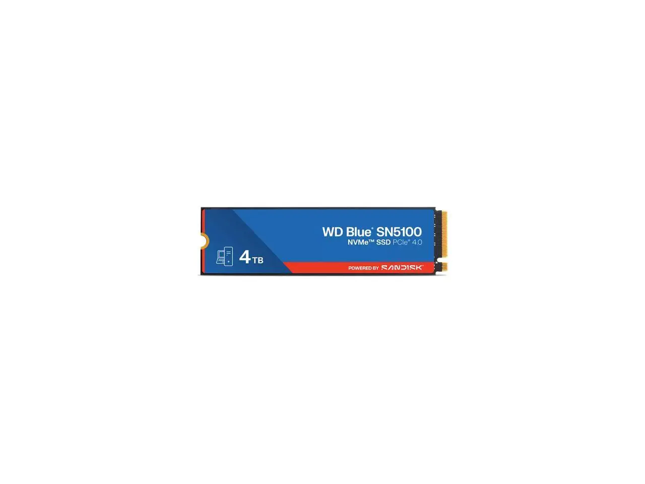 WD Blue SN5100 4TB NVMe SSD, PCIe Gen 4.0, up to 6,900 MB/s read speeds