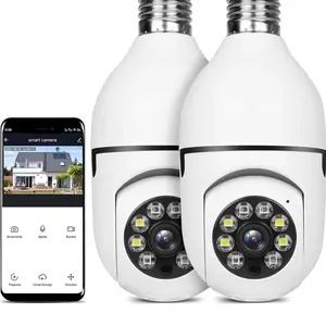 2Pcs Wireless Security 360° 1080P IP E27 Light Bulb Camera Wi-Fi IR Night Smart