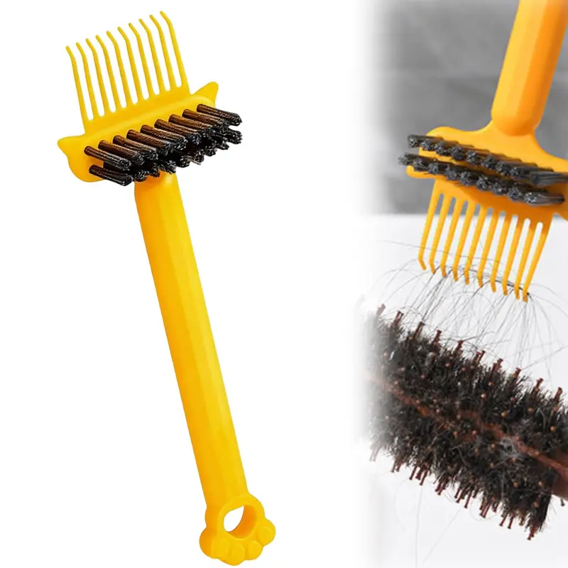 Two-In-One Hair Comb Cleaning Brush, Easily Remove Residual Hair and Dust, Home Salon Universal Cleaning Tool, Versatile Cleaning, Essential Grooming Accessory, Effective