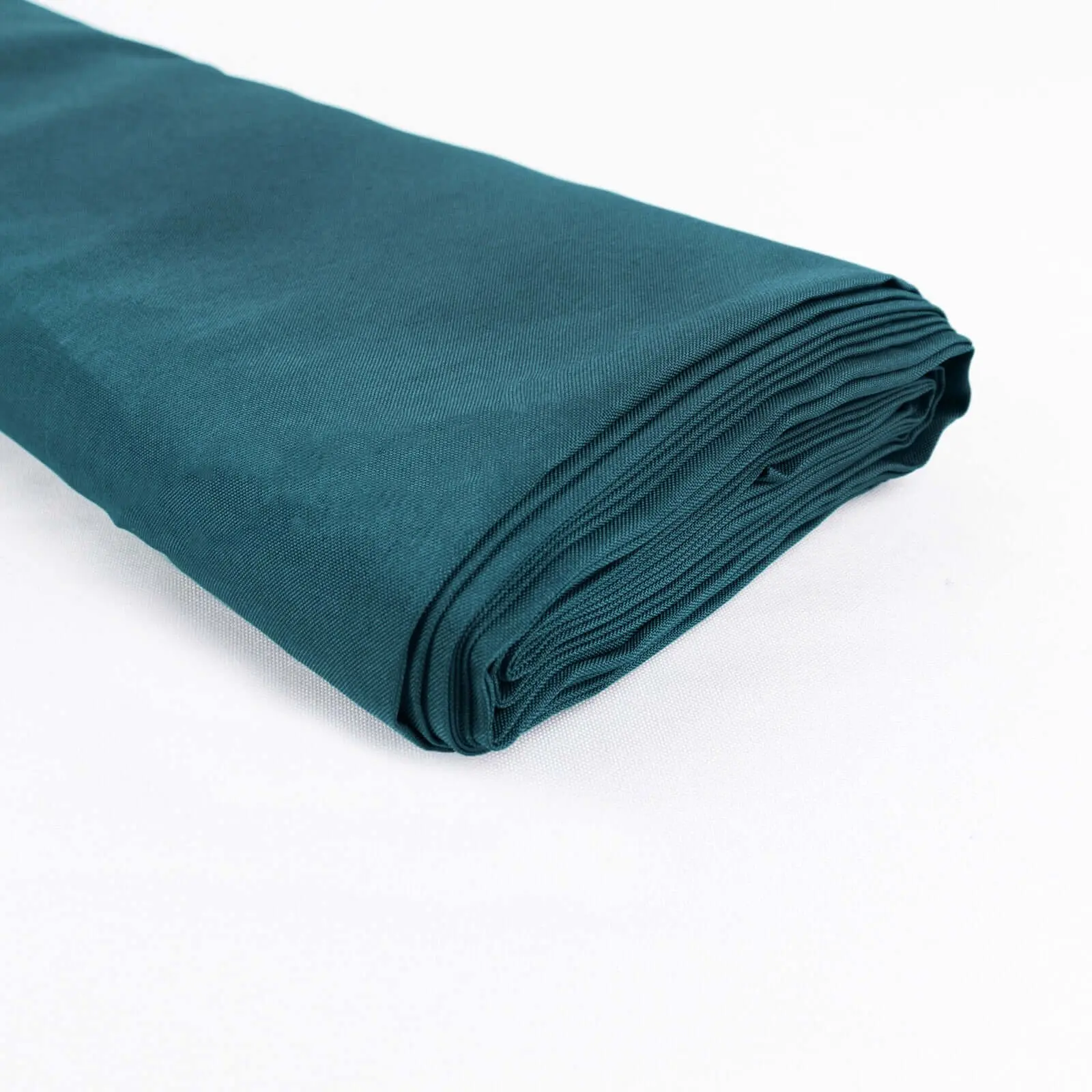 Peacock Teal Polyester Fabric Bolt, DIY Craft Fabric Roll 54"x10 Yards