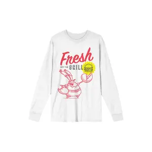 PacSun Men's Mr. Krab & The Krabby Patty Long Sleeve T-Shirt - Multicolor