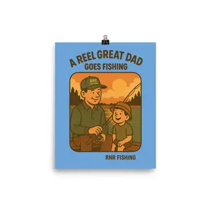 Reel Great Dad – Funny Father’s Day Fishing Poster