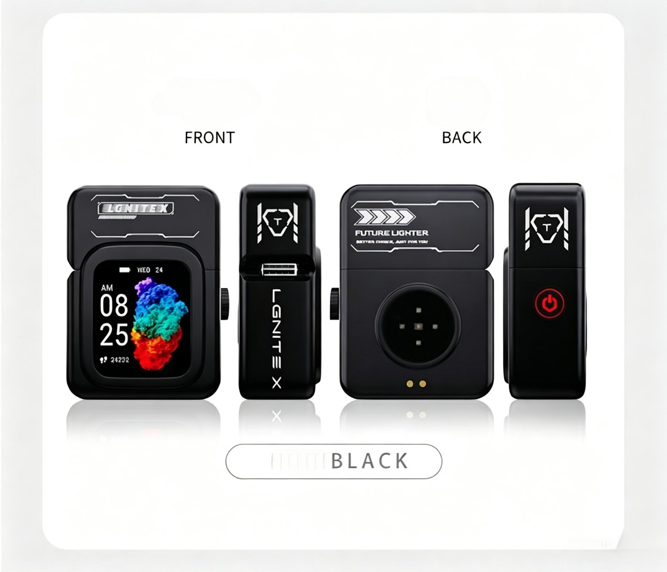 2026 New Model Multi-Functional Smart Touch Screen Arc Lighter - Bluetooth USB Rechargeable, Windproof Electric, Premium High-End Men's Accessory, Unique Room Decor Birthday Gift for Men