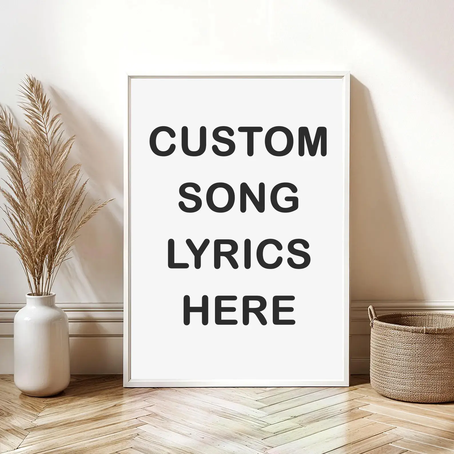 Custom Song Lyrics Print, Customizable Gift, Custom Color Vinyl Poster, Music Wall Art Decor - UNFRAMED Photo Wall Art Vintage Wall Art
