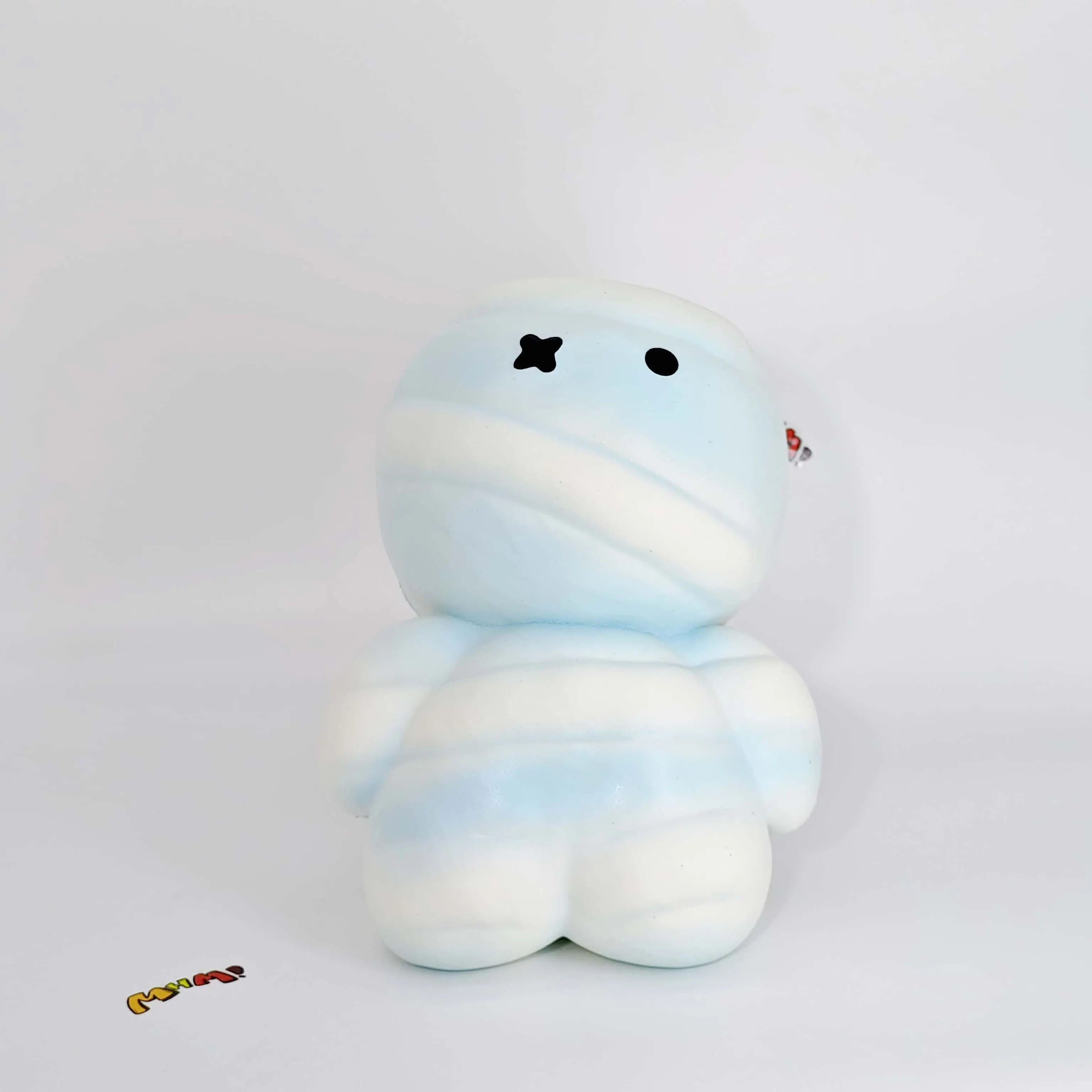 MHM Super Blue Bready Buddy Slow Rising Squishy Toy, Soft Food-Themed Foam Sensory Fidget Toy, Cute Kawaii Gift