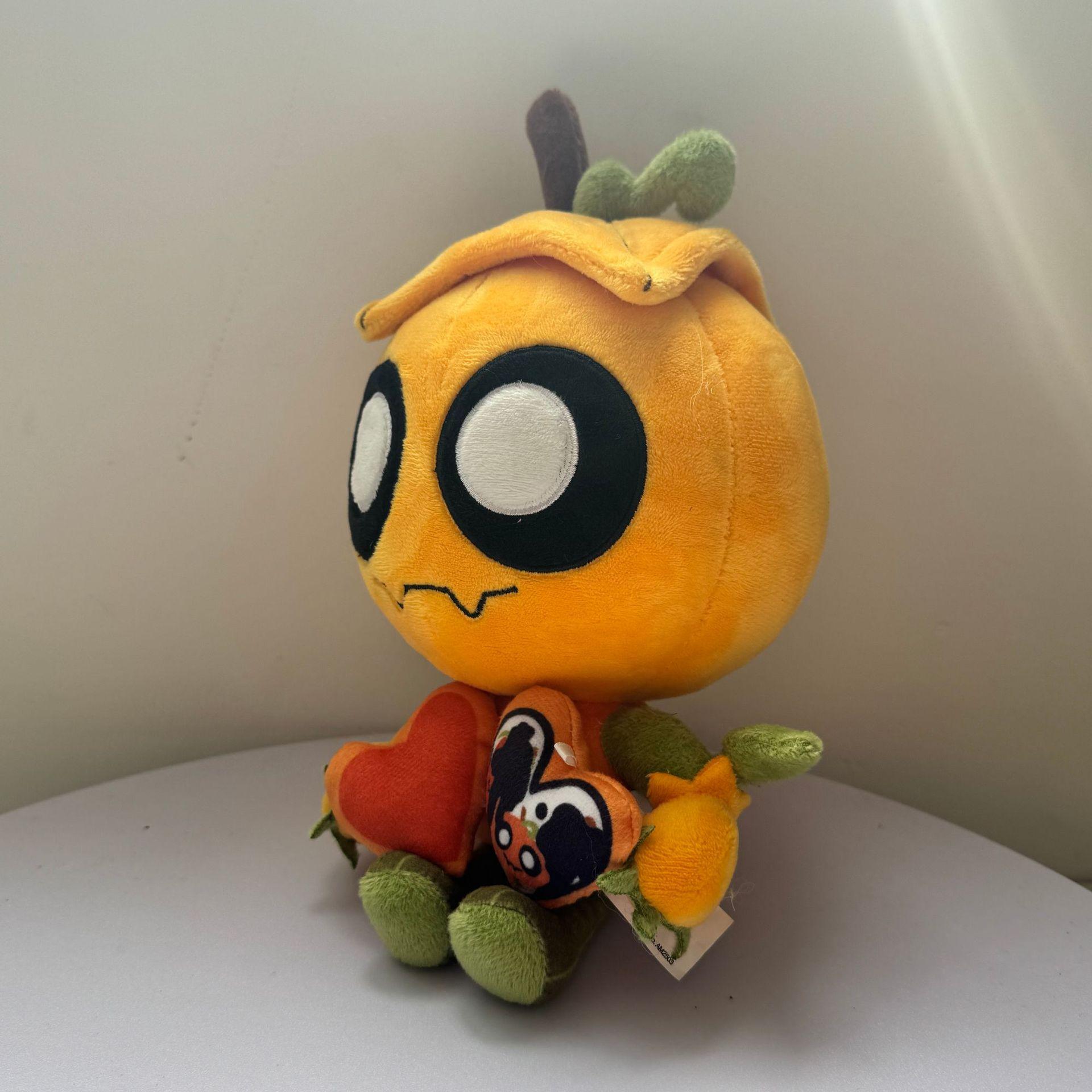 Gourdy Plush Plush Halloween Pumpkin Smiling Soft Stuffed Doll Cute Plush Toy Collectible Gift Home Decoration