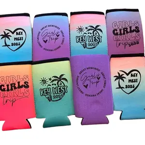 Custom Can Koozie - Multicolor Drinkware for Cold Beverages - Short or Tall Options Available - Customization Available Within 24 Hours Stylish