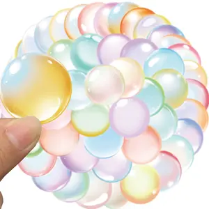 50 PCS Bubble Wall Decals, Colorful Bubbles Stickers Ocean Bubble Wall Stickers Under The Sea Birthday Party Decorations for Kids Room Bathroom Wall Mermaid Theme Party, Decorative