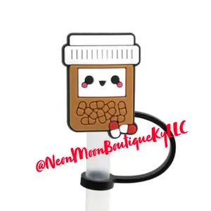 Pill Bottle Straw Topper