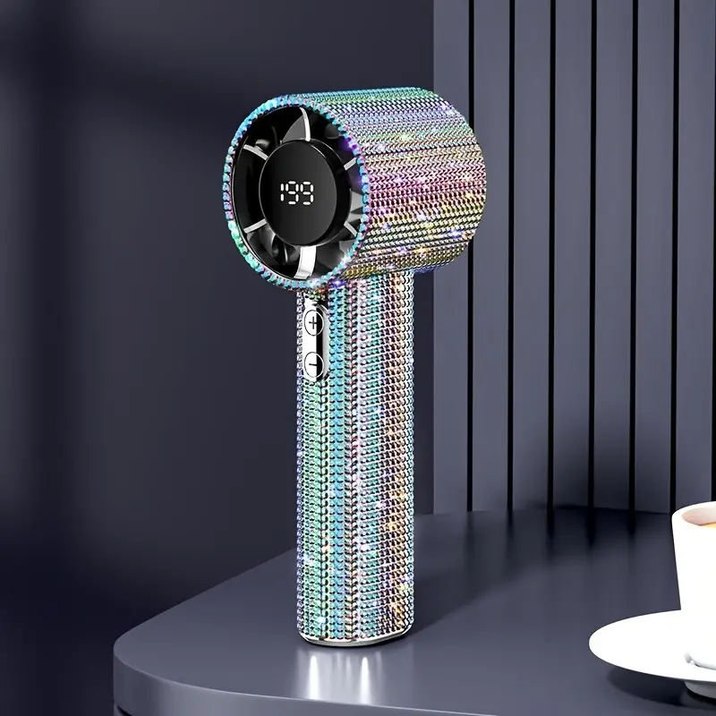 Portable Handheld Mini Fan, USB Rechargeable, Adjustable Turbo Speed, Quiet Operation, Ideal for Travel, Outdoor, Office, Summer Essential, Silent Adjustable Fan, USB Charging Fan