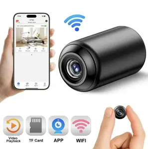 Mini Indoor Wireless Security Camera - Hidden Spy Cam with Night Vision for Baby and Pet Monitoring Compatible with Smartphones and Tablets