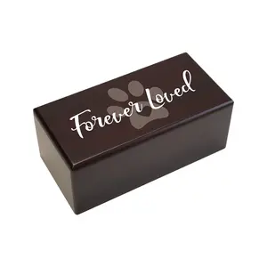 Sympathy Gift Cremation Urn Box for Pet Loss | Pet Bereavement Gift Dog Loss Cat Loss Memorial Keepsake | Pet Memorial Gift | Forever Loved Paws