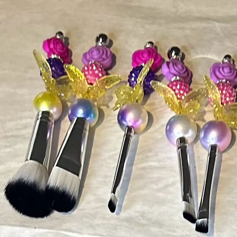 Custom makeup butterfly brush