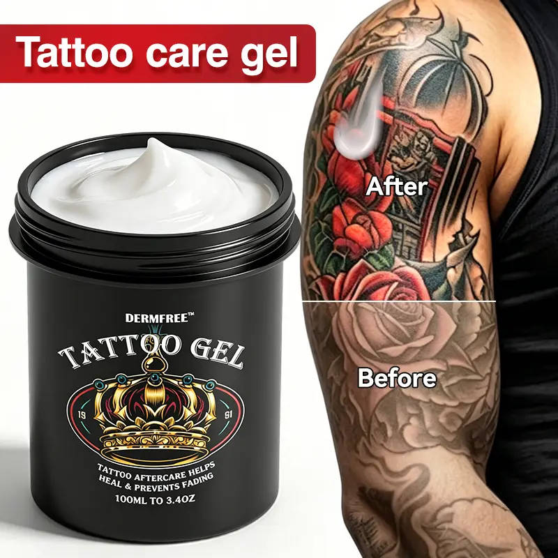 DERMFREE Tattoo Balm For New & Older Tattoos - Safe While Healing - Moisturizes and Rejuvenates Tattoo Aftercare Cosmetics Hustle Butter