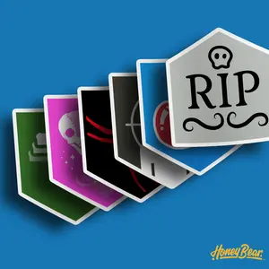 Nostalgic Zombie Perk Vinyl Stickers – Glossy Game-Inspired for Gamers