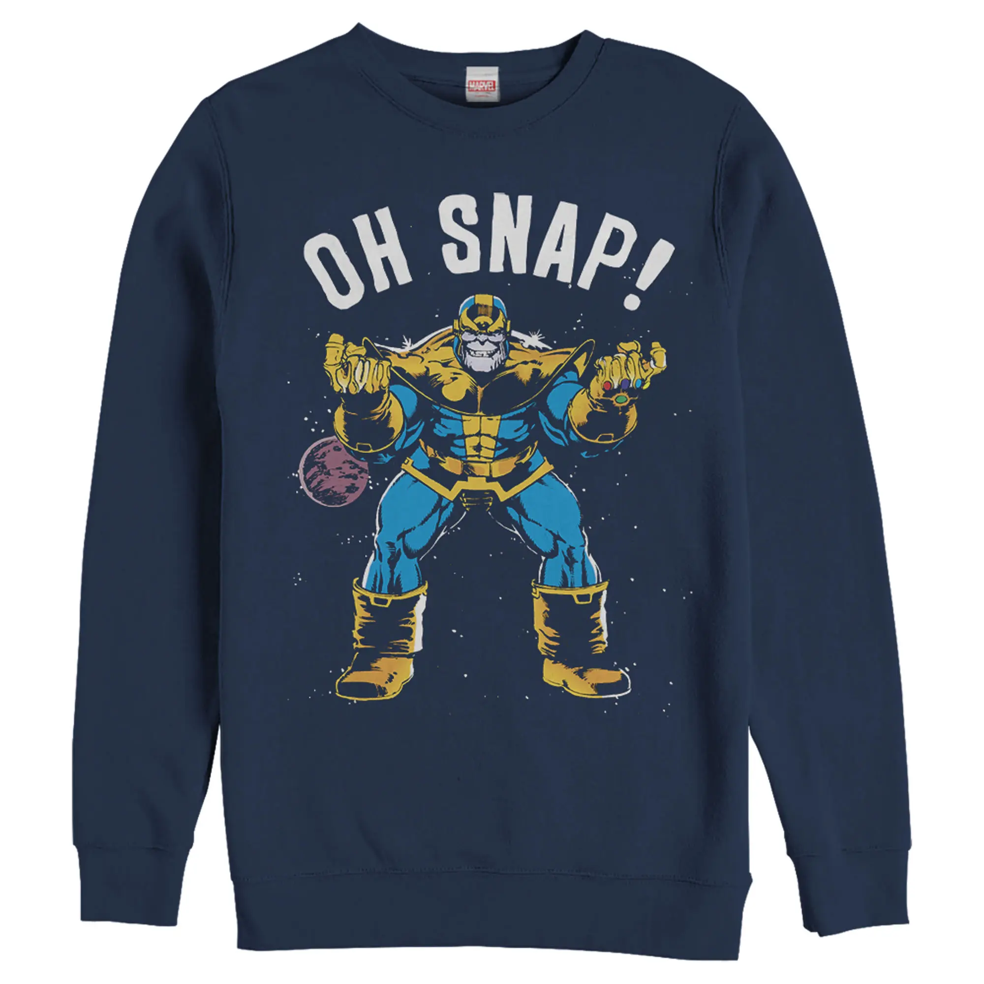 Men's Marvel Thanos Retro Oh Snap Sweatshirt