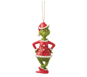 Jim Shore Grinch with Hands on Hips Christmas Ornament 5.3in H Jim Shore Grinch with Hands on Hips Christmas Ornament 5.3in H
