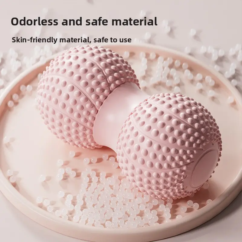 Fascia Peanut Ball for Foot Massage, Spine Muscle Relaxation, Double Ball for Hip, Back, and Leg Acupoint Stimulation, Yoga Massage Ball Fascia Peanut Ball for Foot Massage, Spine Muscle Relaxation, Double Ball for Hip, Back, and Leg Acupoint Stimulation, Yoga Massage Ball