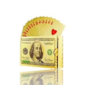Waterproof Stylish Gold Foil Playing Card Games