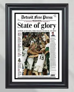 2000 Michigan State Spartans NCAA College Basketball Champions  Front Page