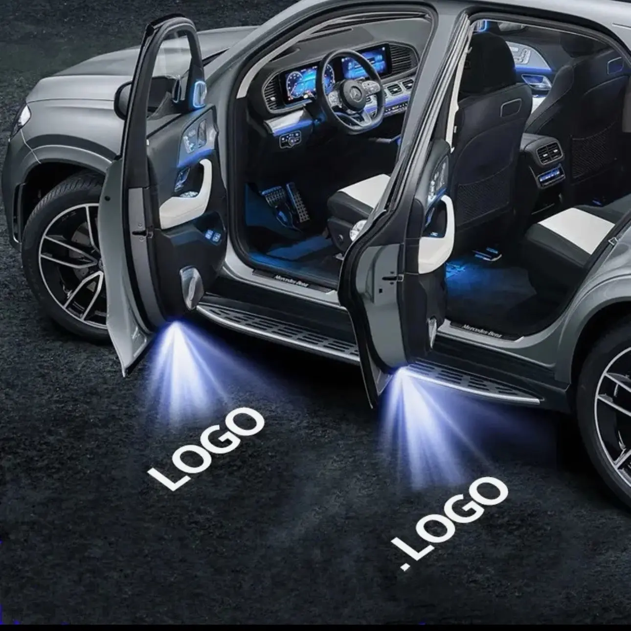 Car Door Projector, Automotive & motorcycle interior decoration