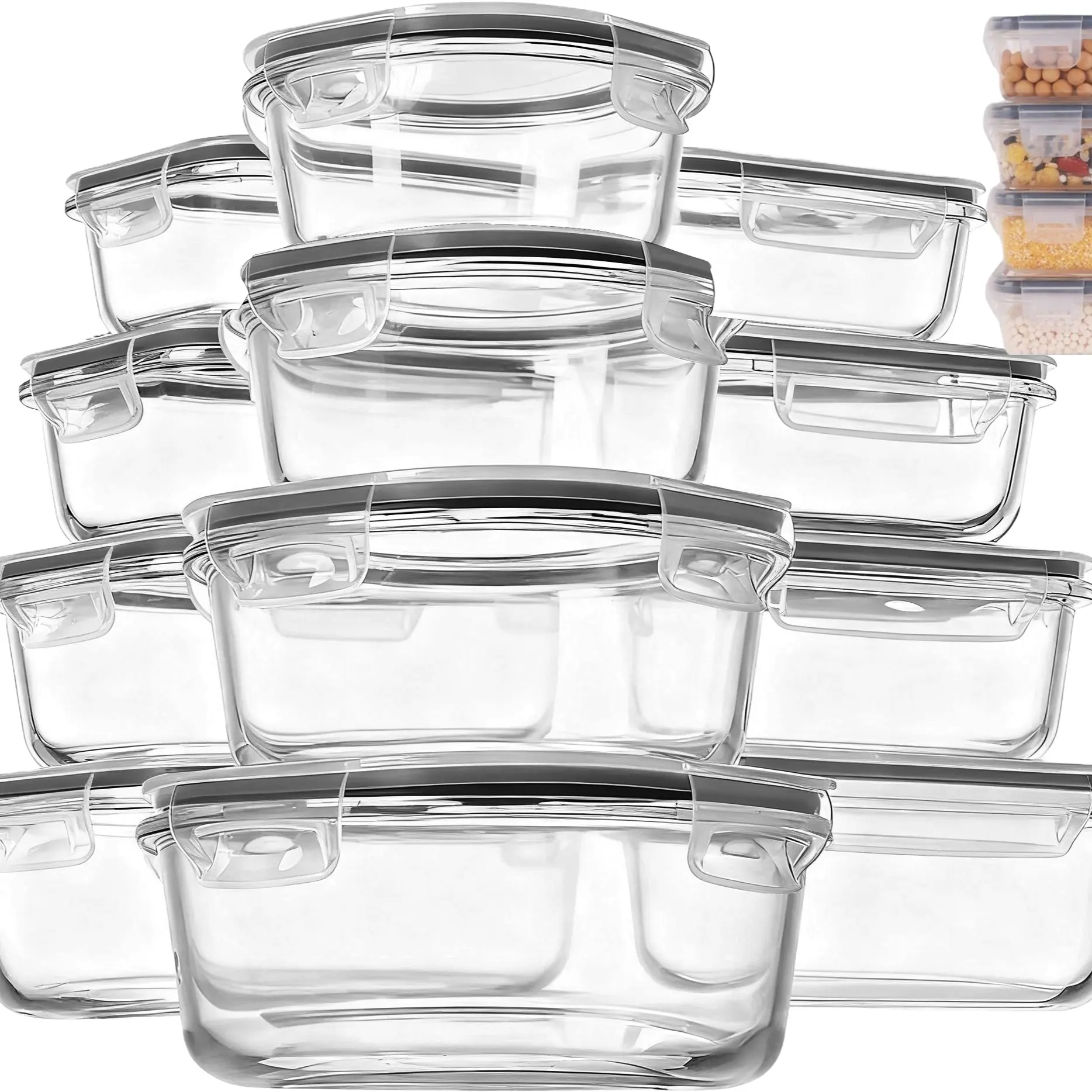 12 PCS Integrated Buckle Set /Black