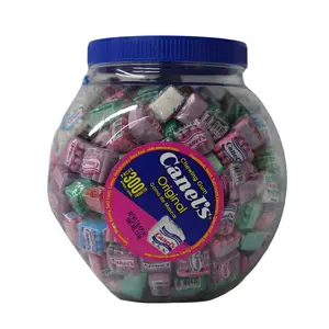 Canel's Original Jar 300 Pcs - Authentic Mexican Bubble Gum in Original Peppermint Blueberry Mint Tutti Frutti Cinnamon Flavors
