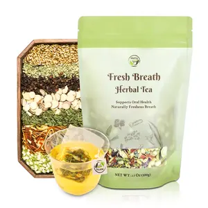 Fresh Breath Herbal Tea – Six Herbal Ingredients for Natural Oral Care & Respiratory Health | Organic, Additive-Free Loose Leaf Tea (100g) Licorice Mint | iTREE · Vital-Tea