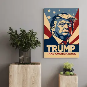 Trump MAGA Design #5 Canvas Art Print - Custom Printed Canvas Art for Patriotic Support