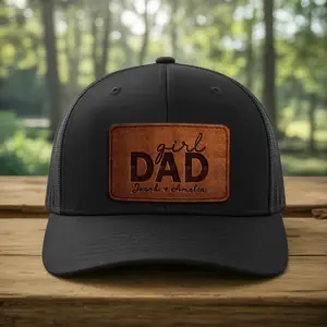 Custom Dad of Girl Trucker Hat, Father's Day Gift