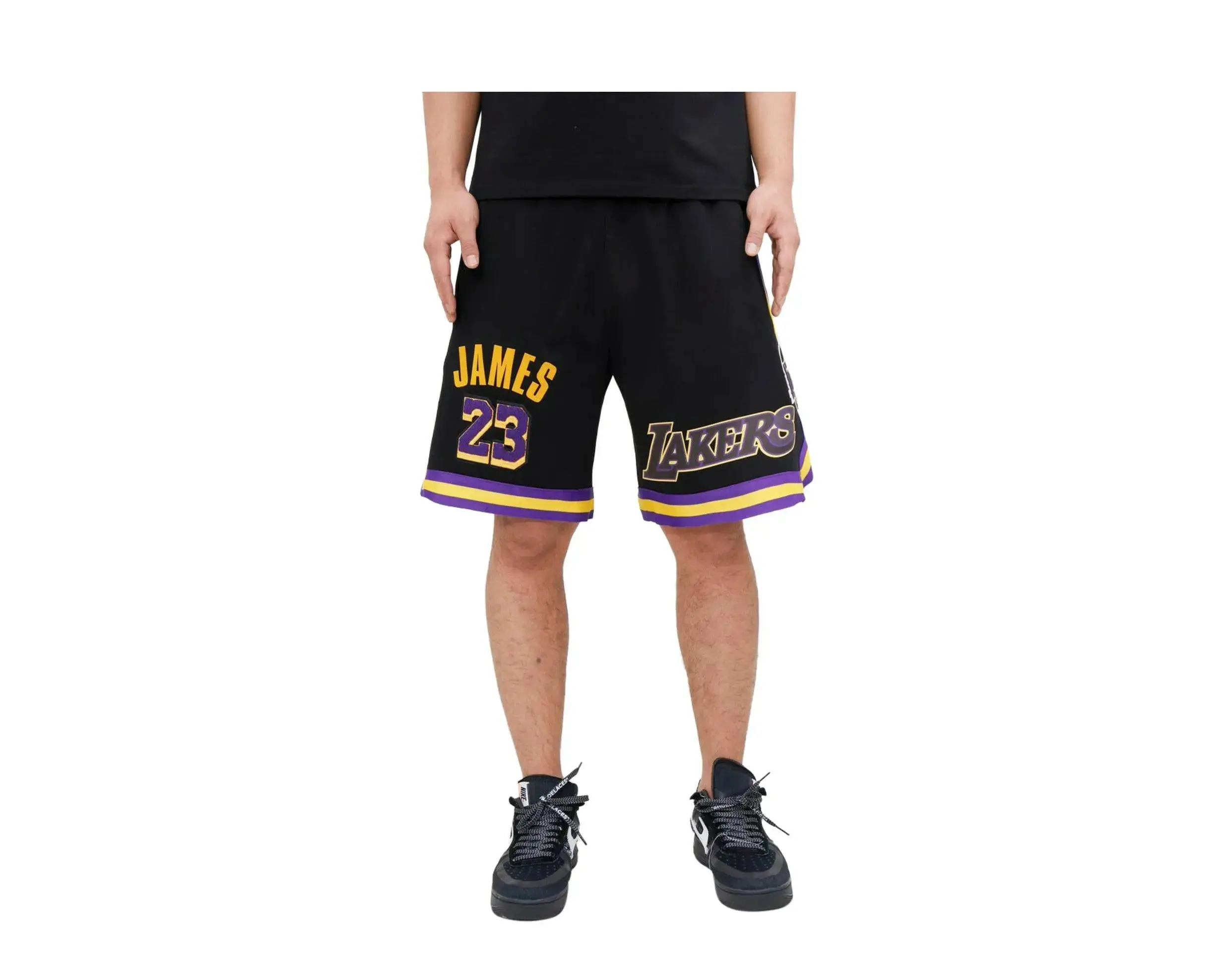 Pro Standard Los Angeles Lakers Lebron James Pro Team Shorts in Black | Men's