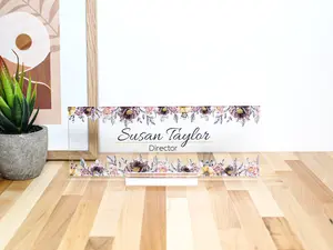 Personalised Desk Name Plaque, Office Plaque, Desk nameplate