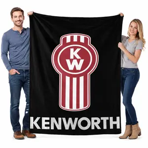 Kenworth bed blankets, soft patchwork bedroom blankets, cute and fun room decor flannel blankets, suitable for beds and sofas, holiday gifts for Thanksgiving, Father's Day, and Children's Day, perfect for family and children.