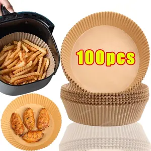 50/100PCS Nonstick Air Fryer Disposable Paper Liners – 16CM Round Baking Papers for Air Fryers and Kitchen Use andralyn